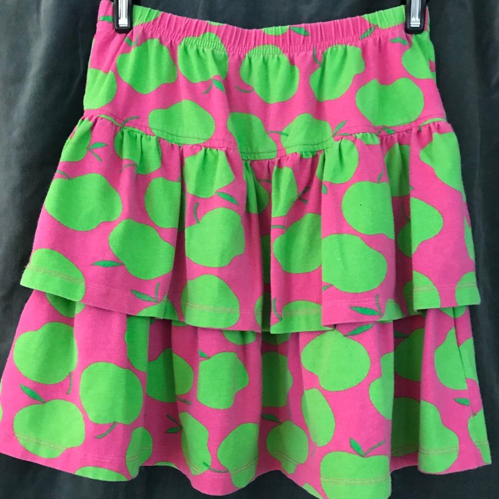 Kelly's Kids ruffled skirt with apples